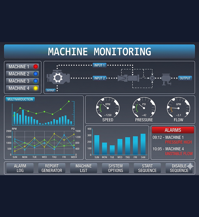 Real-time machine data capture